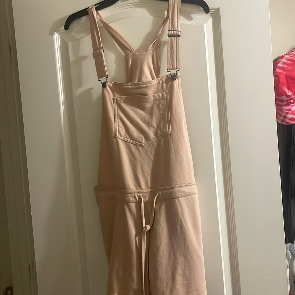 Pink short overalls never own size large